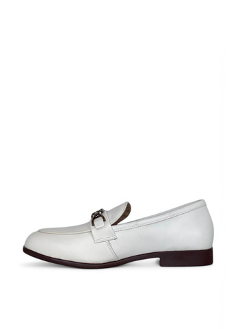 Meego Туфлі лофери білий з натуральна шкіра, румунія — демісезон (328004094)