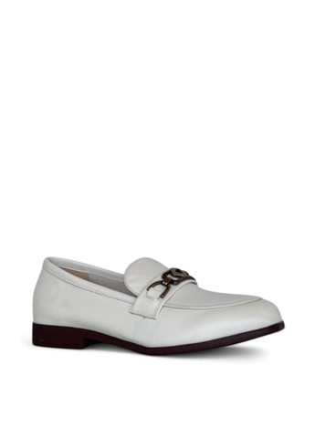 Meego Туфлі лофери білий з натуральна шкіра, румунія — демісезон (328004094)