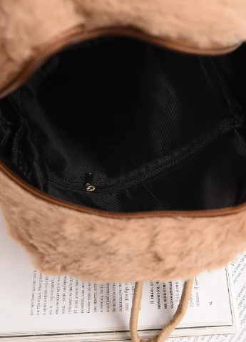 Рюкзак хутряний дитячий з котиками коричневий Let's Shop (254369866)