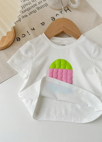 Біла літня футболка SHEIN