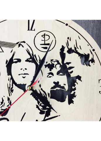 Безшумний настінний годинник з дерева «Pink Floyd» 7Arts (253566899)