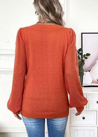 Оранжевый демисезонный джемпер для беременных джемпер SHEIN