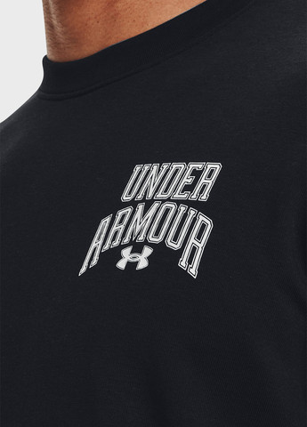 Світшот Under Armour - Прямий крій логотип чорний спортивний бавовна, трикотаж - (263207435)