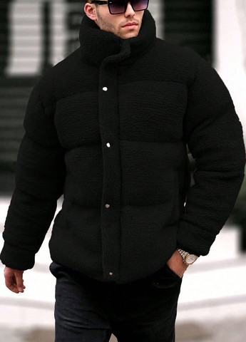 Чорна демісезонна куртка SHEIN