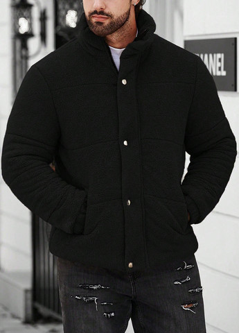 Чорна демісезонна куртка SHEIN