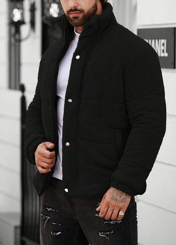 Чорна демісезонна куртка SHEIN