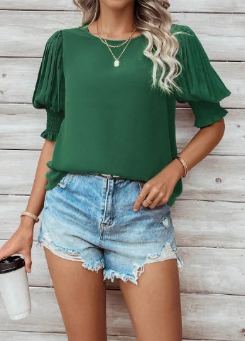Зелёная блуза SHEIN