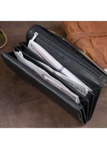 Жіночий шкіряний гаманець 18,5х9,5х2,5 см st leather (252130621)