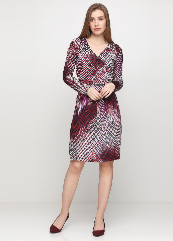 Фиолетовое кэжуал платье Sinequanone с абстрактным узором