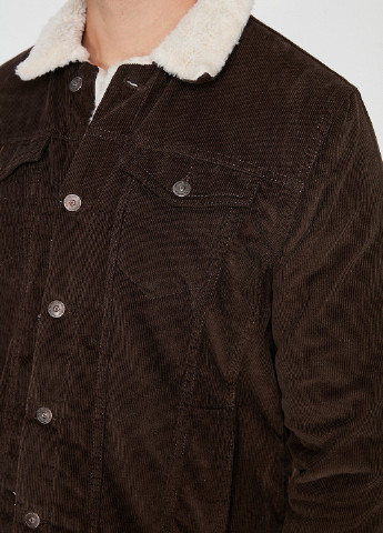 Темно-коричнева демісезонна куртка KOTON