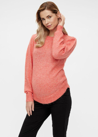 Розовый свитер для беременных Mama Licious
