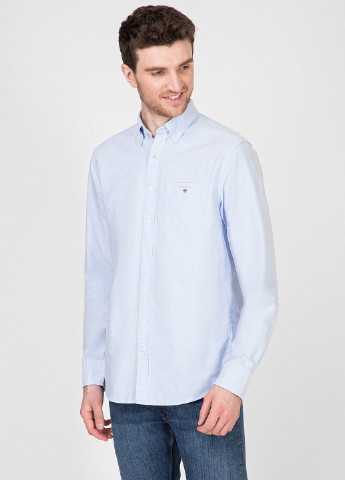Голубой кэжуал рубашка Gant