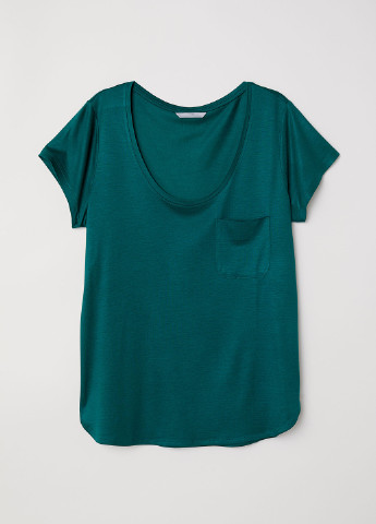 Зеленая кэжуал футболка H&M