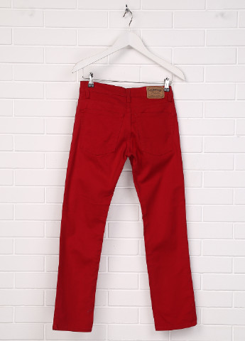 Красные демисезонные скинни джинсы Signature