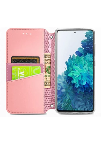 Шкіряний чохол книжка Mandala (PU) для Huawei P Smart (2021) / Y7a Рожевий (is_00000041391_2) Getman (250500170)