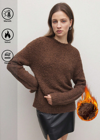 Коричневий демісезонний джемпер джемпер SHEIN