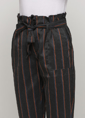 Темно-серые кэжуал демисезонные зауженные брюки Luizacco