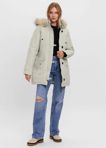 Світло-сіра демісезонна куртка Vero Moda