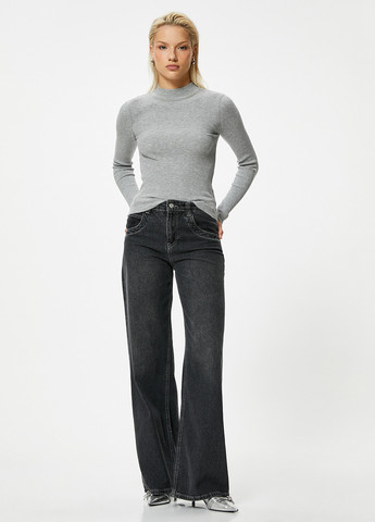 Серый демисезонный свитер KOTON