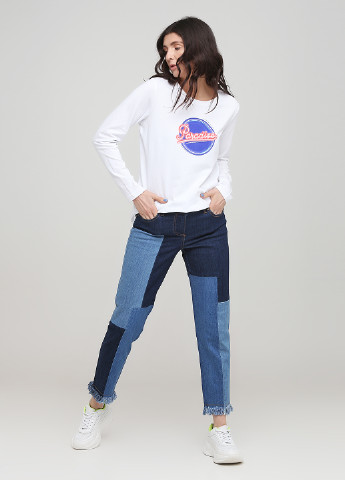 Комбинированные демисезонные зауженные джинсы Mark