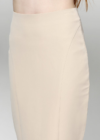 Бежевая кэжуал однотонная юбка Silvian Heach с высокой талией