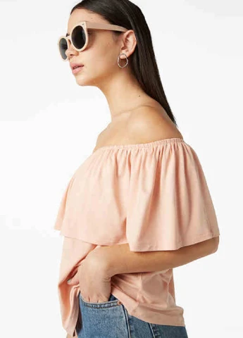 Розовая блуза Monki