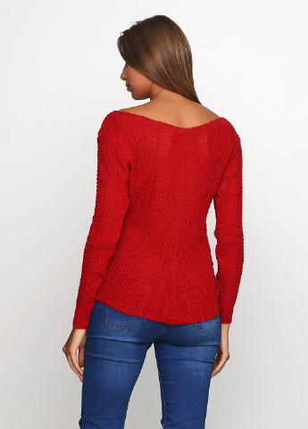 Красный демисезонный пуловер пуловер Massimo