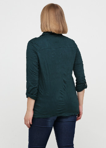 Темно-зелена демісезонна блуза Tom Tailor