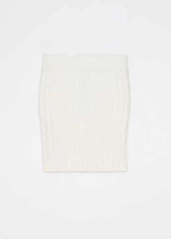 Молочная кэжуал однотонная юбка Mohito