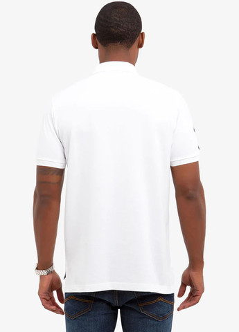 Белая футболка-поло для мужчин U.S. Polo Assn. однотонная