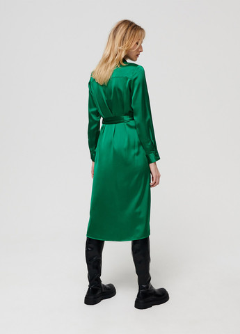 Зелена кежуал сукня сорочка Sinsay однотонна