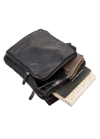 Чоловіча шкіряна сумка 22х25х3,5 см Shvigel (229460148)
