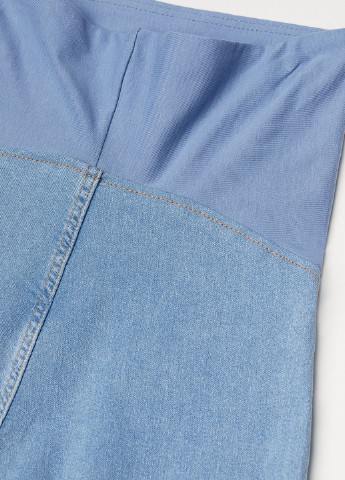 Светло-голубые демисезонные зауженные джинсы для беременных H&M
