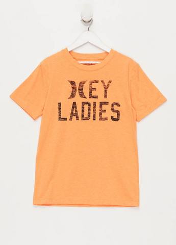 Оранжевая летняя футболка Hurley