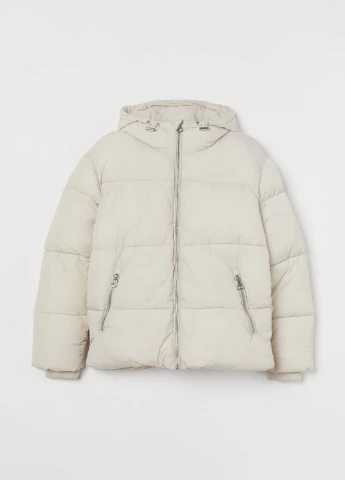 Молочная зимняя куртка H&M