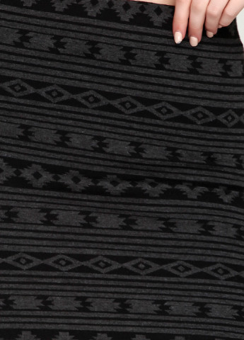 Темно-серая кэжуал с геометрическим узором юбка Alcott мини
