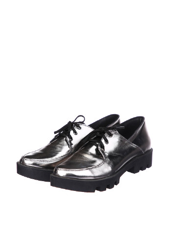 Туфлі Lexi лофери однотонні срібні кежуали
