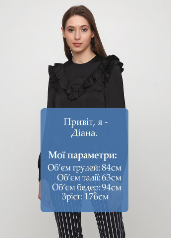 Черная демисезонная блуза H&M