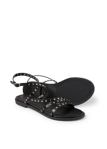 Черные босоножки C&A с ремешком с заклепками