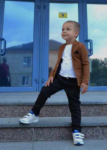 Комбинированный демисезонный костюм (пиджак, брюки) брючный BRAZERS