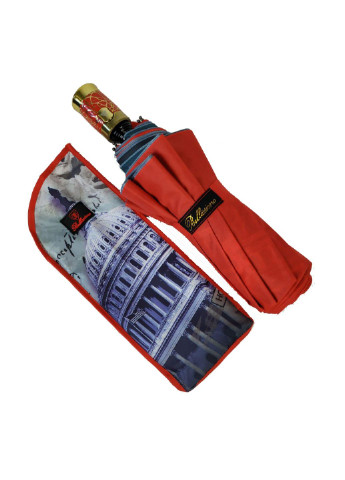 Красный зонт полуавтомат женский 99 см Bellissimo (195705470)