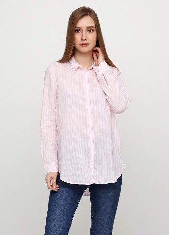 Светло-розовая кэжуал рубашка в полоску H&M