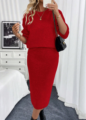 Костюм (джемпер, спідниця) SHEIN (345182053)