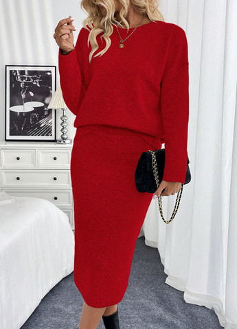 Костюм (джемпер, спідниця) SHEIN (345182053)