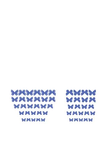 Наклейка 3D бабочки (50 шт.) Uzuri (18053641)