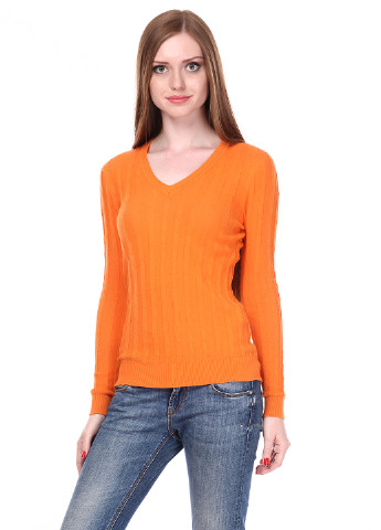 Оранжевый демисезонный пуловер пуловер Folgore Milano