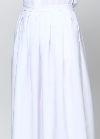 Белая кэжуал однотонная юбка Podium макси