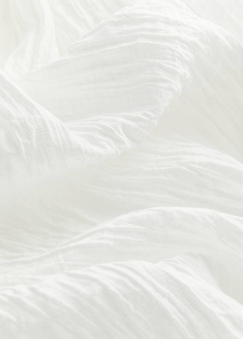 Білий кежуал сукня оверсайз, з відкритими плечима H&M однотонна