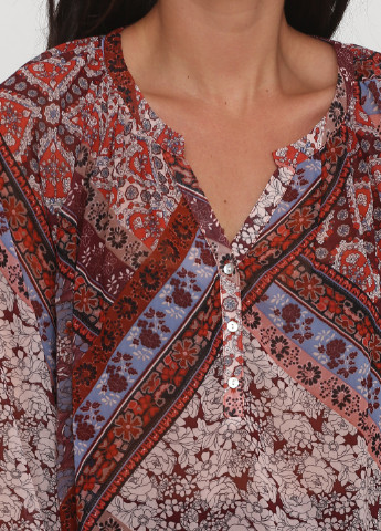 Бордовая демисезонная блуза Camaieu