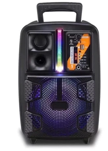 Автономна акустична система QS-2805 валіза 30Вт, USB, SD, FM радіо, Bluetooth, 1 мікрофон, ДК чорна (QS-2805) XPRO (254257025)